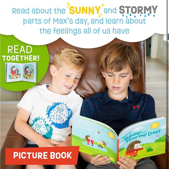 🆕 Sunny and Stormy Day Picture Book & Matching Game Encourages Sharing Kindess - Picture 4 of 8